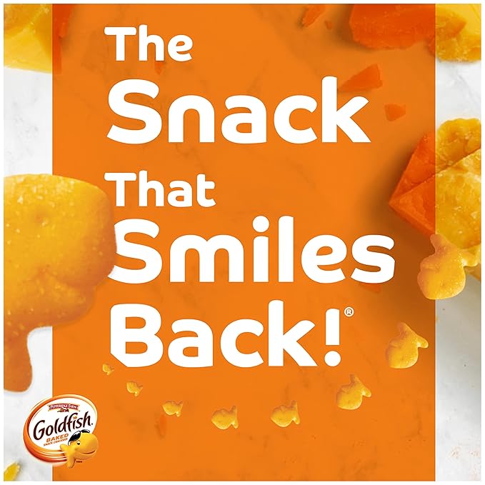 Goldfish Crackers Say Cheeeese Variety Pack with Cheddar, Pizza and Parmesan, Snack Packs, 20 Ct (Pack of 2)