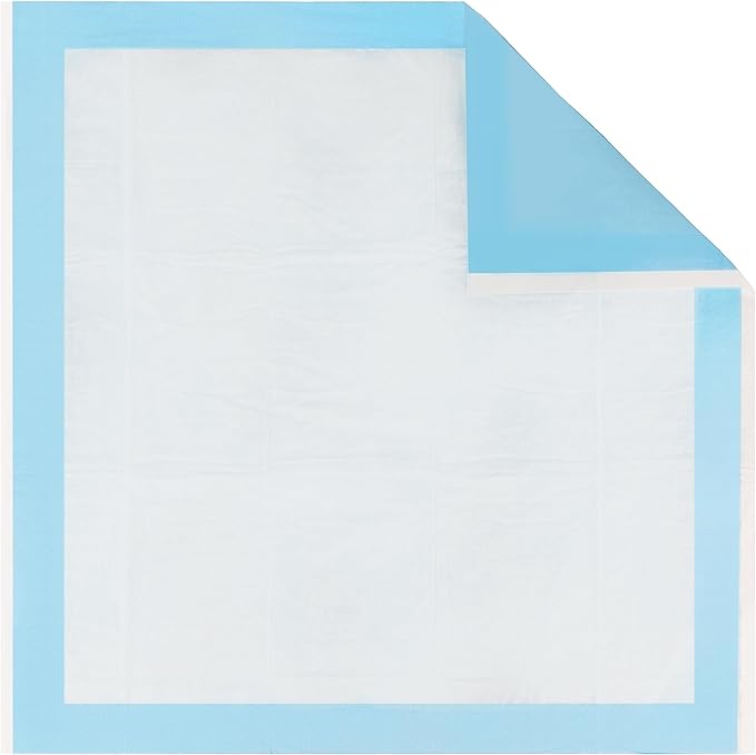 HALYARD Disposable Standard Underpads Incontinence Bed Pads, 23”x24” Lt. Blue-Comfortable Chucks Pads Disposable for Adults-Soft Bed Pads for Elderly Adult Patient 48820 - Pack of 50