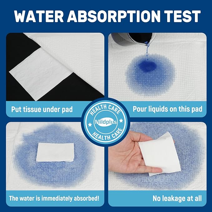 23"X36" Individually Wrapped Premium Disposable Pad Heavy Duty 70 Grams Underpads Disposable Incontinence Chucks Bed Pads for Adult, Kids or Pets (30 PCS)