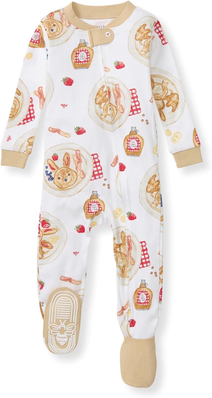 Burt's Bees Baby baby-boys Sleeper Pjs, 100% Organic Cotton, One-piece Footie, Zip Up Jumpsuit, Snug Fit Pajamas