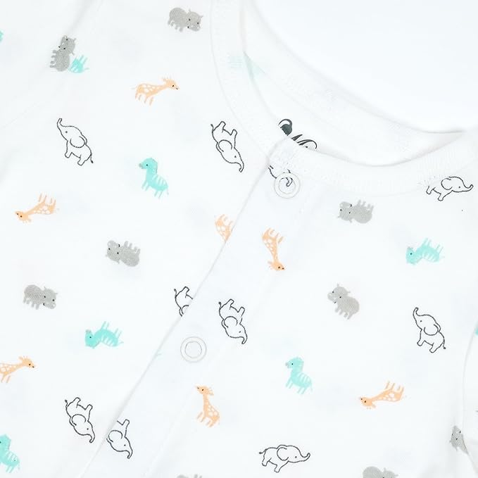 3-Pack 100% Cotton Baby Boy Rompers,0-24Months Short Sleeve Toddler Romper,Breathable Spring/Summer Clothes