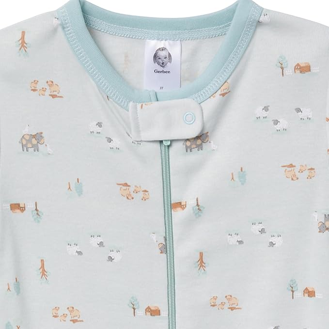 Gerber Unisex-Baby 2-Pack Footed Pajamas
