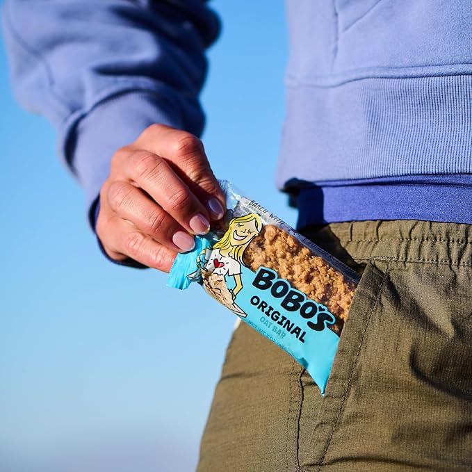 Bobo's Oatmeal Bars, Original, Gluten Free Vegan Whole Grain Oat Bars, Pack of 12