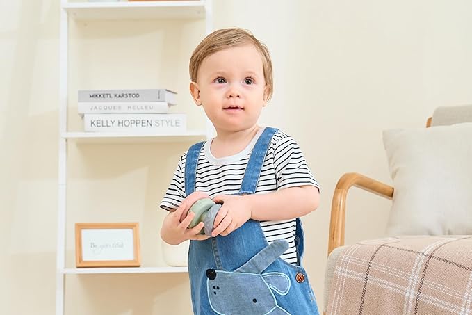 Cute Baby Boy Clothes Suit Toddler Boys' Striped long Sleeve T-Shirt+Denim Overalls Jumpsuit Pants Outfits Sets