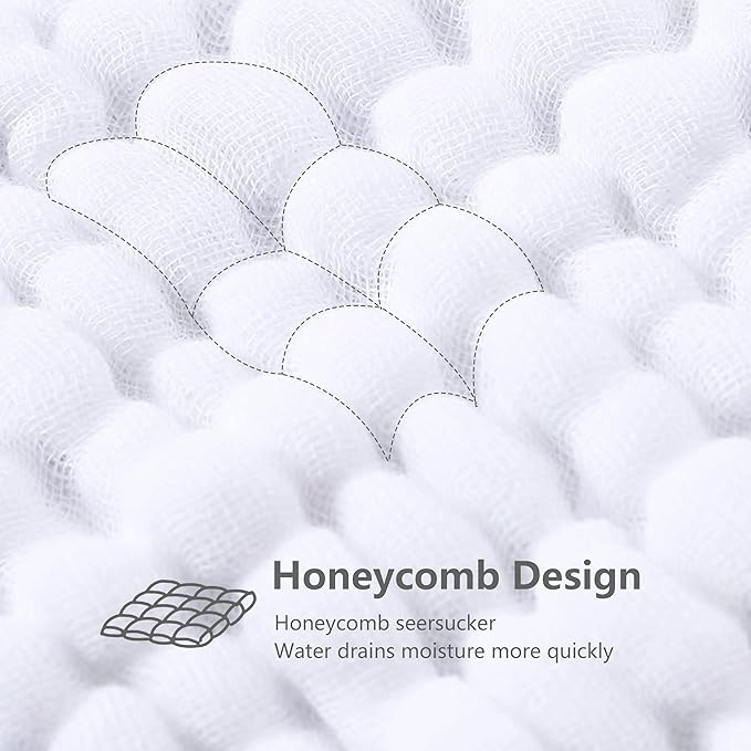 SWEET DOLPHIN 24 Pack Muslin Burp Cloths Large 100% Cotton Hand Washcloths for Baby - Baby Essentials Extra Absorbent and Soft Boys & Girls Milk Spit Up Rags for Newborn Registry - White, 20" X10"