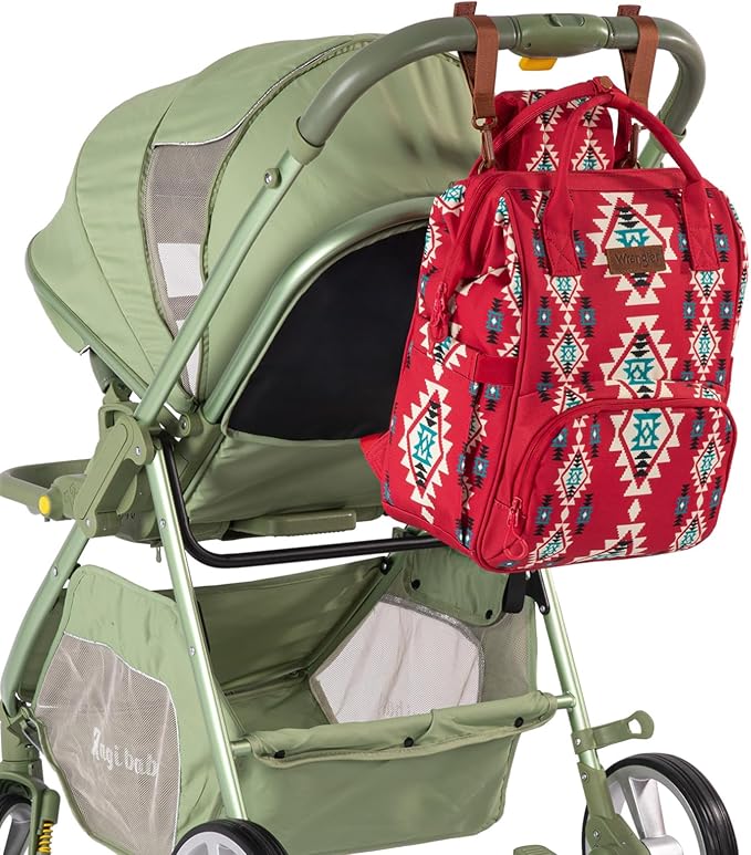 Montana West Wrangler Callie Diaper Bag Backpack with Stroller Straps Multifunction Baby Travel Bag WG2204-9110BDY