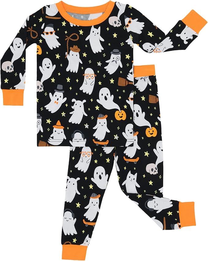 Little Sleepies Two-Piece Pajama Set for Boys & Girls, Soft Viscose from Bamboo Toddler Pajamas for Kids, Family Matching PJs