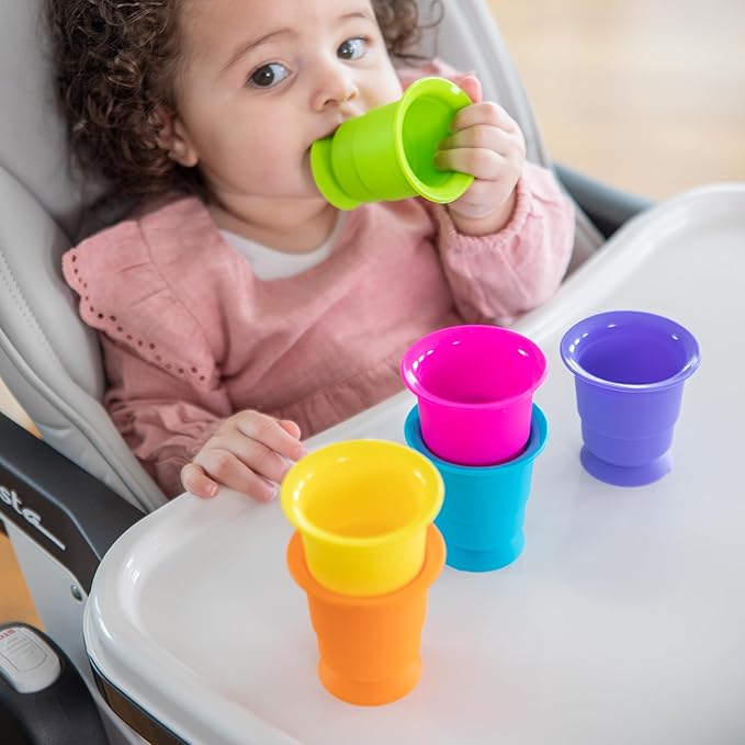 Fat Brain Toys Suction Kupz - Creative Tactile Learning Sensory Toys for Babies & Toddlers, Cups