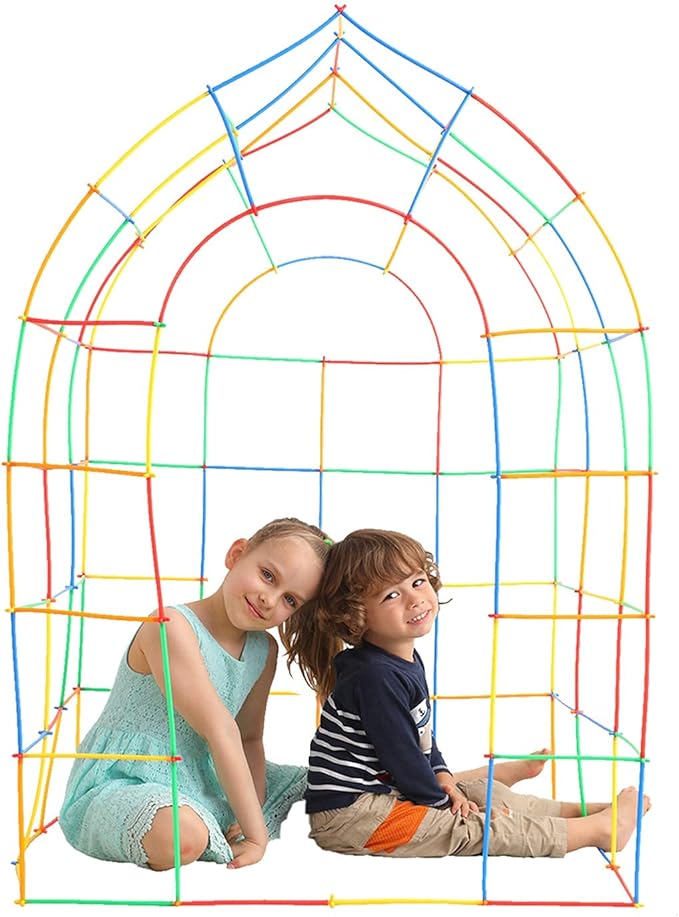 ZOZOPLAY Straw Constructor STEM Building Toys 400 Piece Straws and Connectors Building Sets Colorful Motor Skills Interlocking Plastic Engineering Toys Best Educational Toys Boy & Girl…