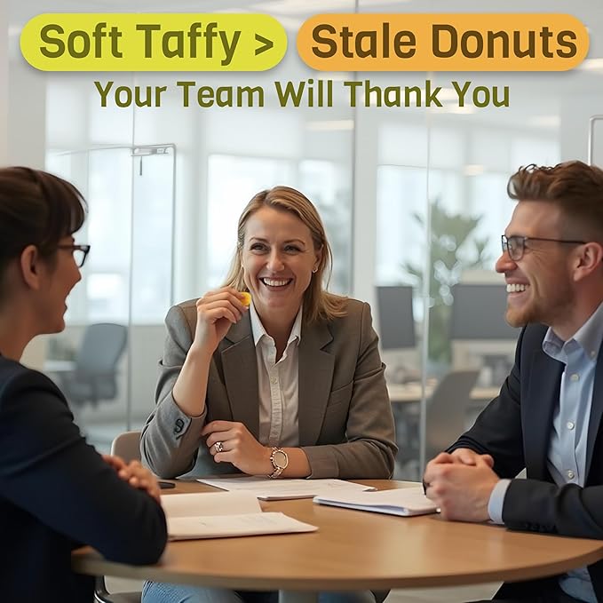 Snackathon Salt Water Taffy Assorted Mix – 24 Flavor Variety, Bulk 4 LB Party Size, Soft & Chewy Gourmet Candy, Approx. 280+ Individually Wrapped Pieces