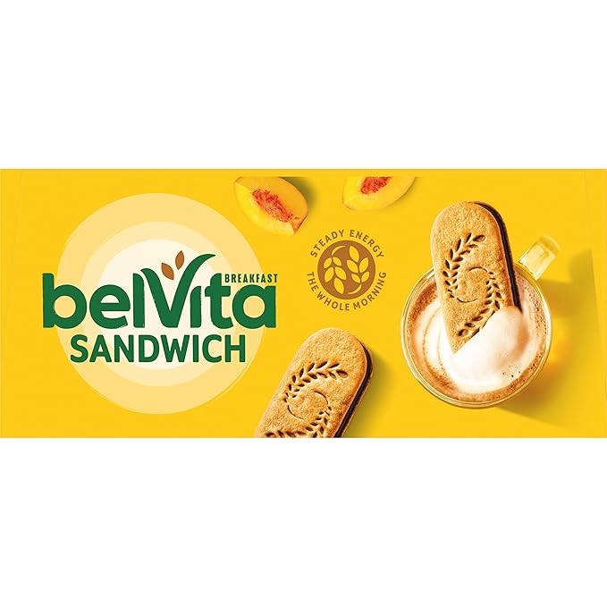 belVita Breakfast Sandwich Dark Chocolate Creme Breakfast Biscuits, 64 Total Packs, 8 Boxes (2 Sandwiches Per Pack)