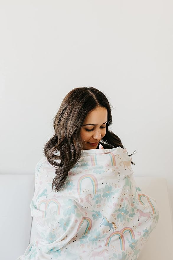 Whimsy Copper Pearl Multi-Use Cover: Car Seat, Nursing, Stroller - Stretchy Fabric, All-Season, Stylish Designs, Easy Access for Moms