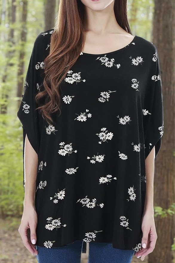 Smallshow Women's Nursing Top Maternity Poncho for Breastfeeding