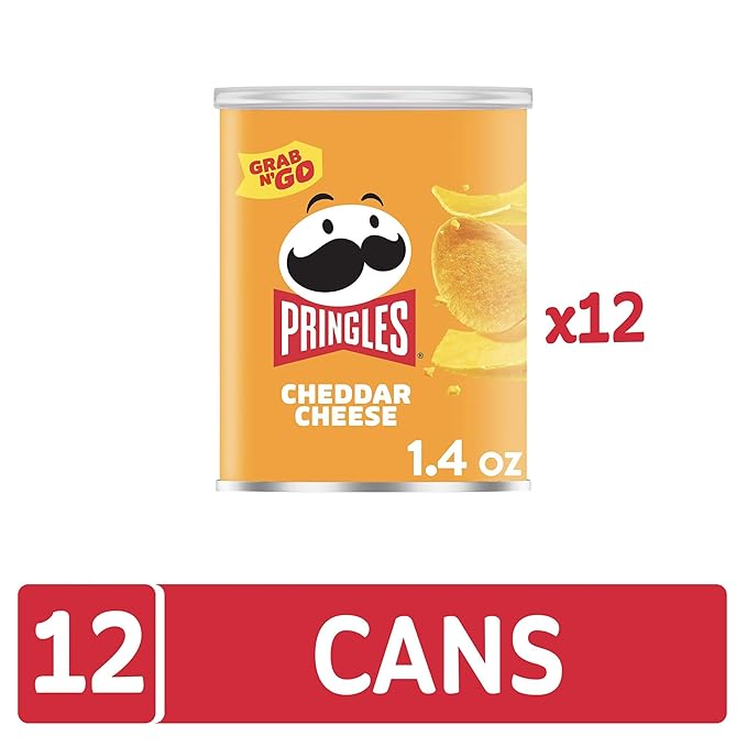 Pringles, Crisps, Cheddar Cheese, 1.41 oz (12 Count)