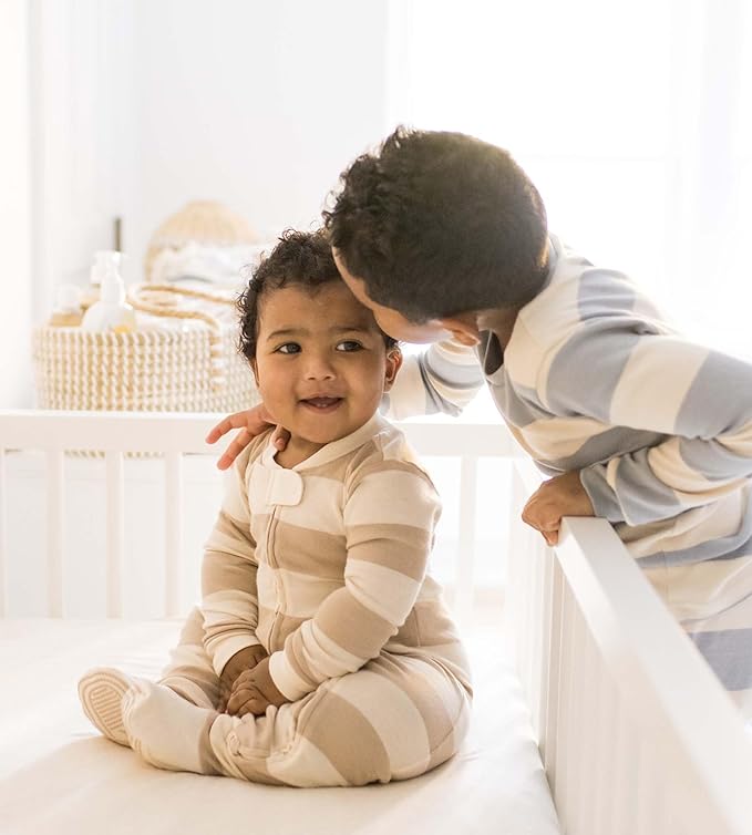 Burt’s Bees Baby Boys' One-Piece Sleep and Play 100% Organic Cotton PJs