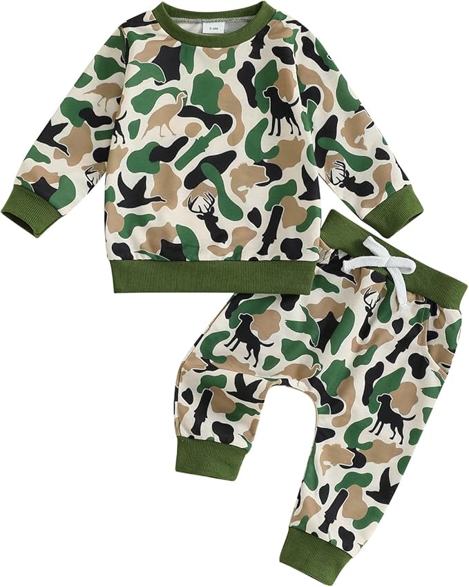 CIYCUIT Toddler Baby Boy Clothes Long Sleeve Sweatshirt Pants Set Fall Winter Outfits