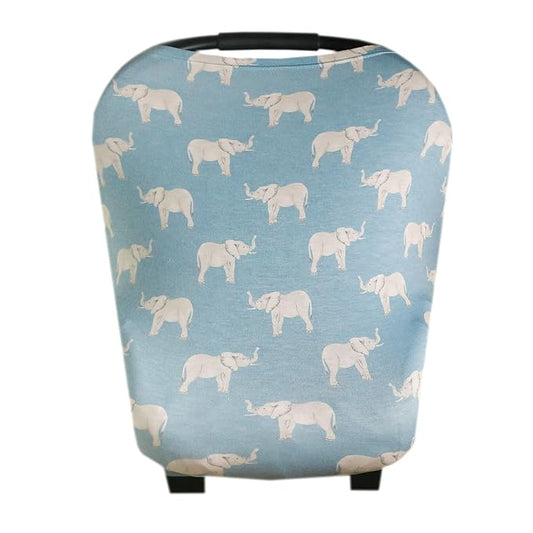 Copper Pearl Multi-Use Cover: Car Seat Covers, Nursing Cover, and Stroller Cover for Sun - Stretchy Fabric, All-Season Use, Stylish Designs, Easy Access for Moms - Peanut