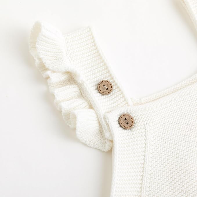 Simplee kids Baby Girls Sunflower Knit Rompers Knit Clothes for Newborn Baby Girls