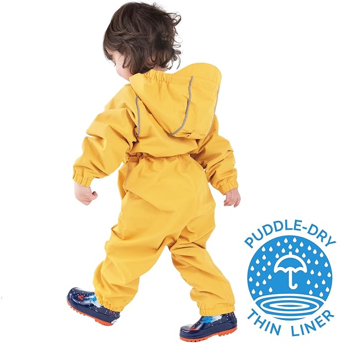JAN & JUL Waterproof Rain Suit, Windproof Coveralls for Toddlers and Kids