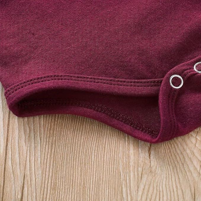 Newborn Baby Girl Clothes, Infant Girl Outfits Long Sleeve Ruffle Romper + Floral Pants + Headband Set