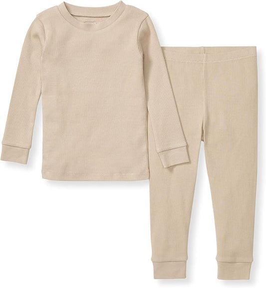 Burt's Bees Baby Boys' 2-Piece Long Sleeve Tee and Pants Organic Cotton Pajama Set