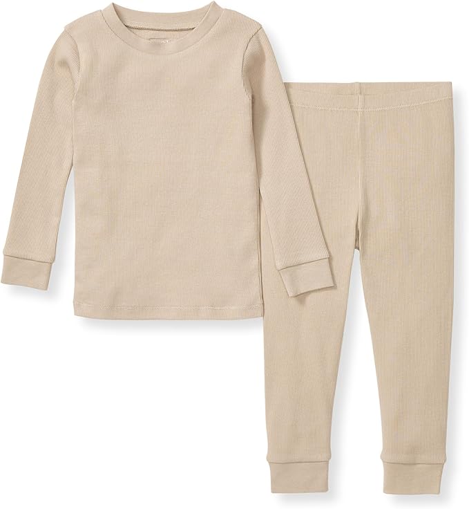 Burt's Bees Baby Boys' 2-Piece Long Sleeve Tee and Pants Organic Cotton Pajama Set