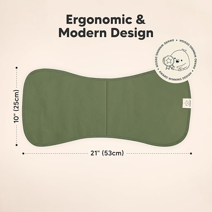 Organic Burp Cloths Baby Boy & Girl - 5-Pack Super Absorbent Cotton Burping Cloths for Babies, Soft & Plush Newborn Spit Up Rags, Infant Towels for Milk Spit Up, Unisex, Large 21" x 10" (Palms)