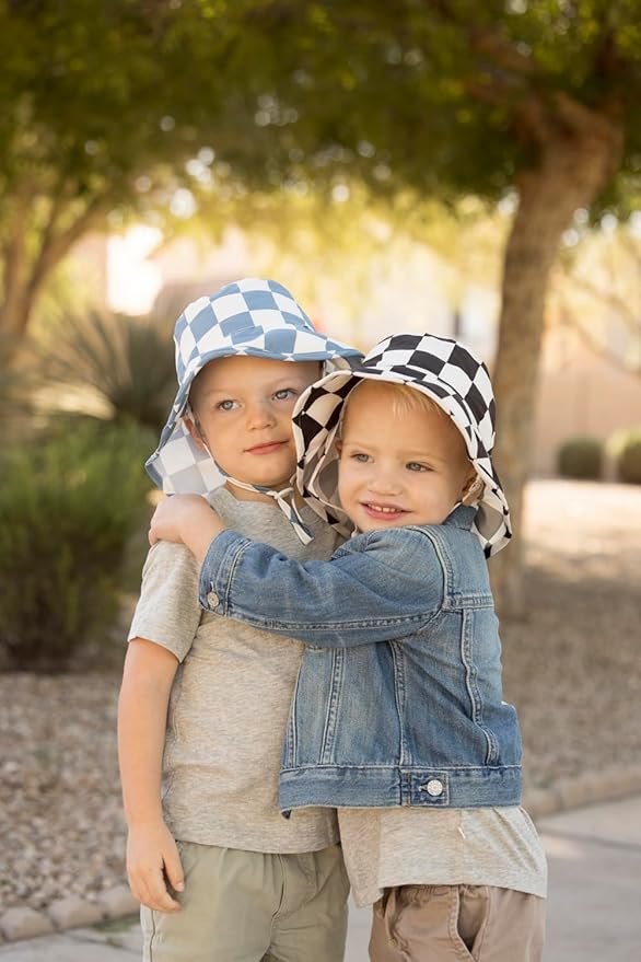 Tiny Twinkle Sun Protection Baby Flap Hat with UPF 50+ Sun Protection for Baby and Toddler Boys and Girls