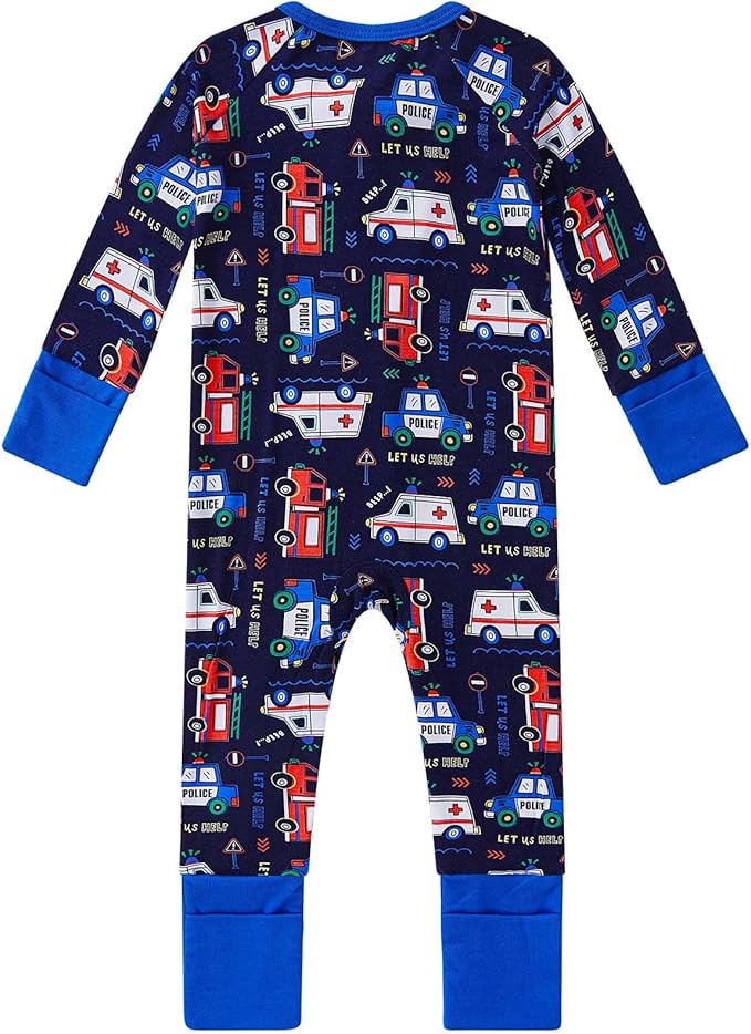 pureborn Baby Infant Boys Girls Sleeper Snug Fit Viscose from Bamboo Pajamas 0-24 Months