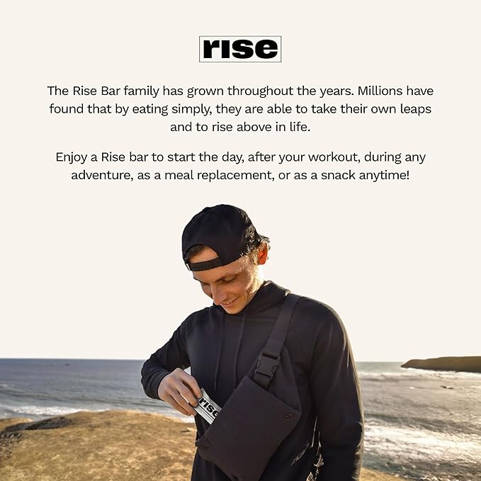 Rise Bar Rise Minis, Mini Protein Bars, Almond Honey, 24 Snack-Size Protein Bars, 1.05 oz (30 g) Each