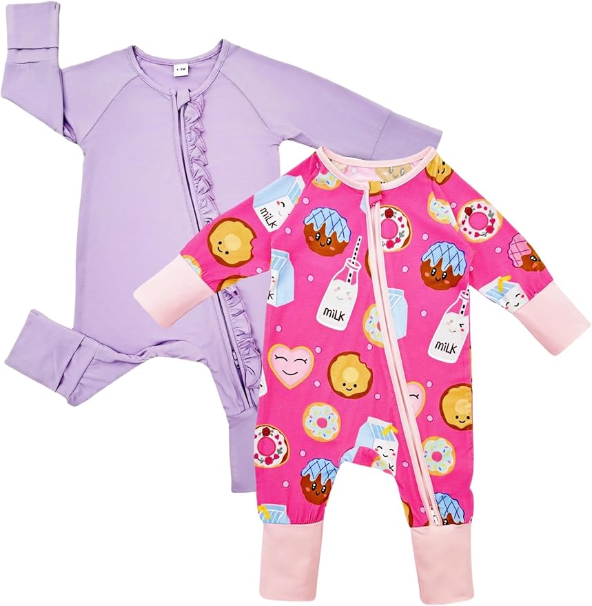 Bow Dream Bamboo Rayon Baby Pajamas Infant Sleepers Newborn Girl Boy Clothes Rompers Jumpsuit Outfit