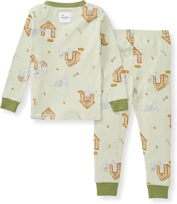 Burt's Bees Baby Boys' 2-Piece Long Sleeve Tee and Pants Organic Cotton Pajama Set