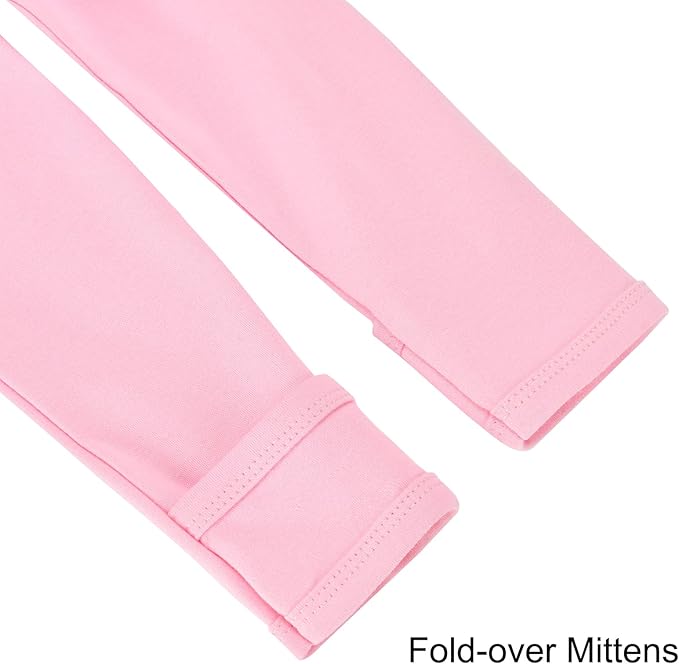 Aablexema Baby Footie Pajamas with Mittens - 3Pcs Infant Footed Sleeper Cotton Sleepwear Outfits