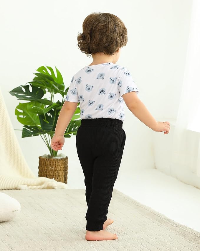 SUNNY PIGGY Baby Boy Clothes Newborn Infant Boys Outfits Romper Hat Pants 3PC Set 0-3 3-6 6-12 12-18 Month Clothing Gift