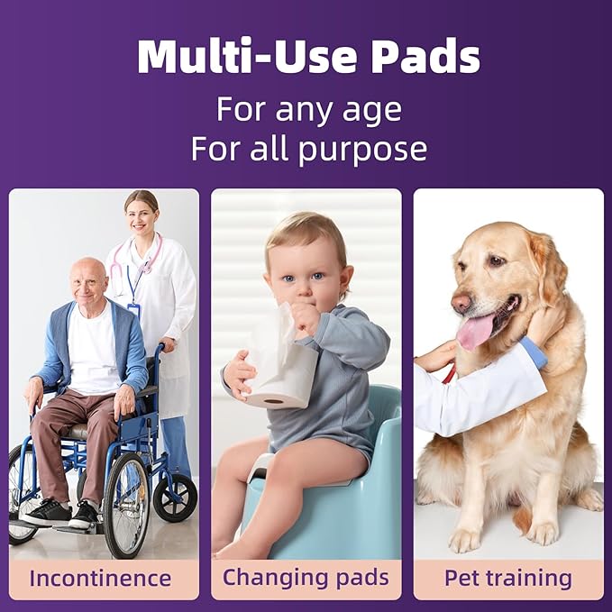 MKISS Bed Pads Disposable 30" x 36" [30 Count] Heavy Duty Absorbent Adults Incontinence Underpad, XL Chuck Pads Leakproof, Extra Large Puppy Training Pee Pad, Waterproof Baby Changing Pad