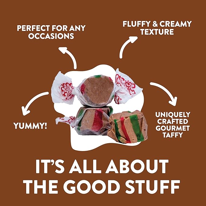 Taffy Town Saltwater Taffy, Hot Chocolate, 2.5Lb