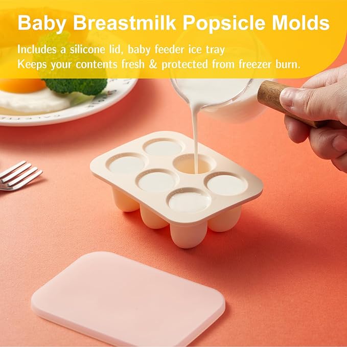 Baby Fruit Food Feeder with Popsicle Mold, Cute Teething Toys Silicone Teethers for Babies 3-12 Months for Baby Feeding Gift