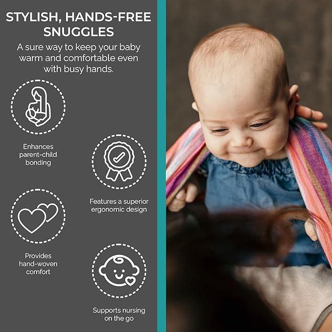 Hip Baby Wrap Woven Baby Carrier for Infants and Toddlers - Rocky Mountain