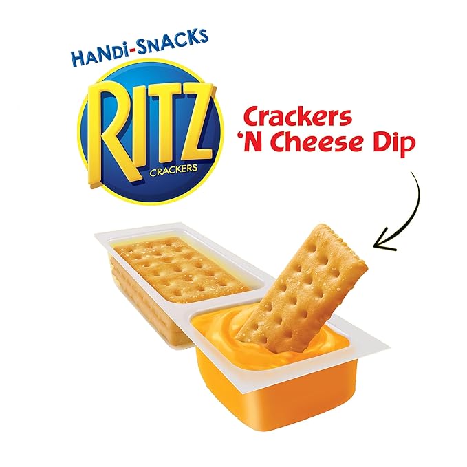 Handi-Snacks RITZ Crackers 'N Cheesy Dip Snack Packs, 20 Snack Packs (Pack of 2)