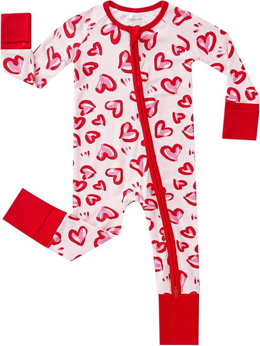 pureborn Baby Infant Boys Girls Sleeper Snug Fit Viscose from Bamboo Pajamas 0-24 Months