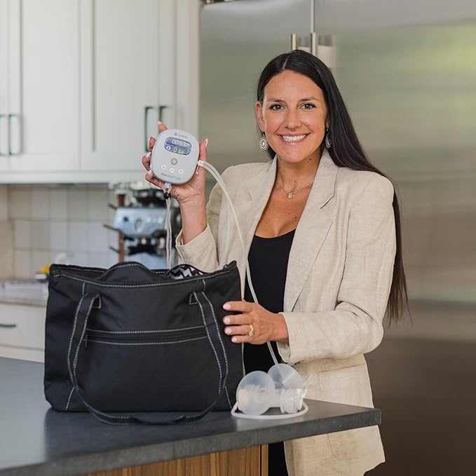 Ameda MYA Joy Plus Electric Breast Pump + Breast Pump Bag & Breast Milk Cooler Bag | Rechargeable | Portable Breast Pump Hands Free | Hospital Grade | Includes HygieniKit & Ameda Pump Parts
