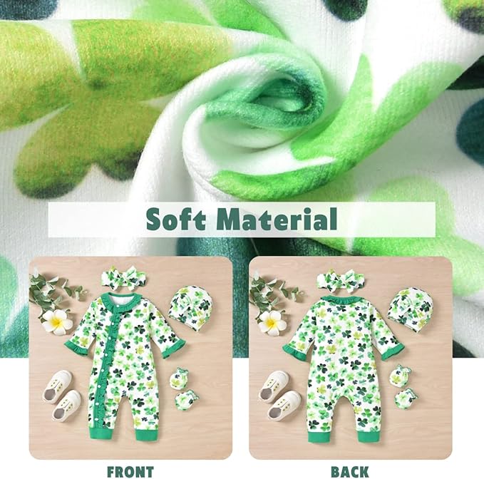 Aalizzwell Baby Girls Romper Outfit Fall Winter Clothes with Accessories