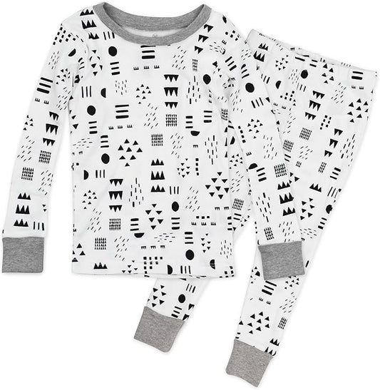 HonestBaby 2-Piece Pajamas Sleepwear Pjs 100% Organic Cotton for Baby, Toddler, Kids, Boy