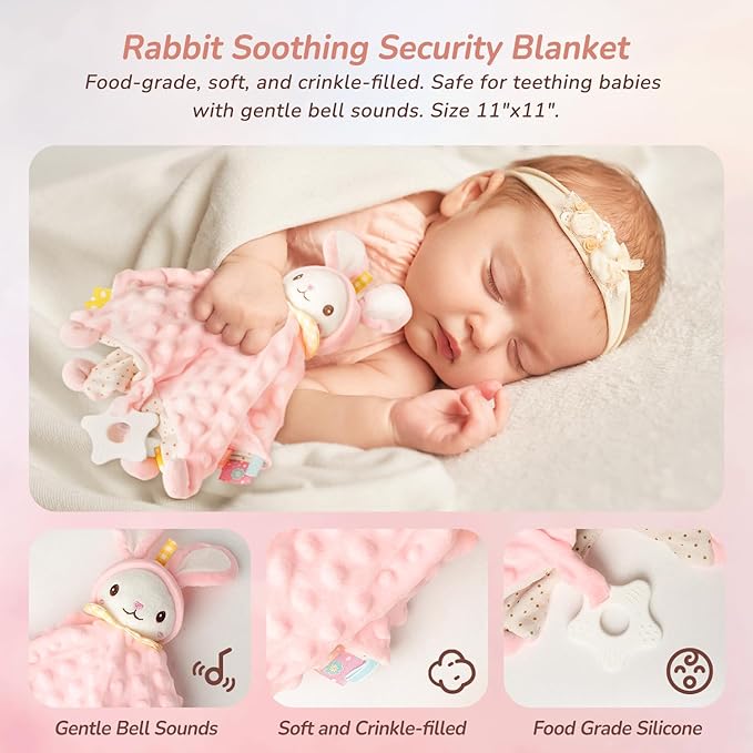 10 PCS Baby Gift Set for Girls, Newborn Essentials Stuff Baby Girl Gifts, Baby Girl Gift Basket, Gender Reveal Gifts Basket with Rattle Swaddle Blanket