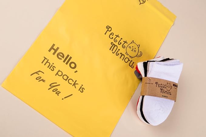 Luna Seamless-Toe Viscose from Bamboo Crew Socks - Soft Eco-Friendly 6-Pack Baby & Toddler Socks