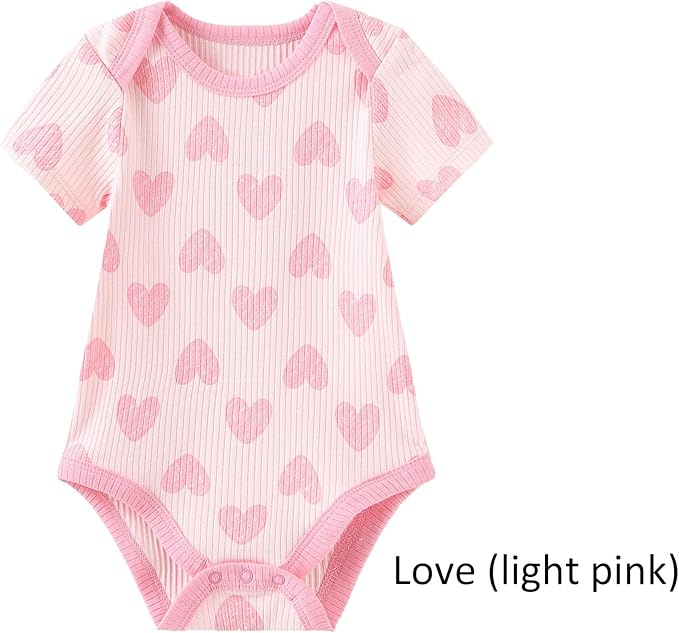 Baby Bodysuit Boy Girl Clothes Soft Newborn Infant Outfit Short Sleeve Romper