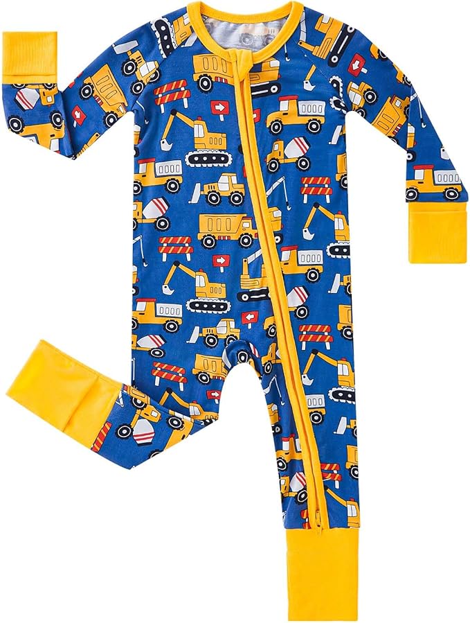 pureborn Baby Infant Boys Girls Sleeper Snug Fit Viscose from Bamboo Pajamas 0-24 Months