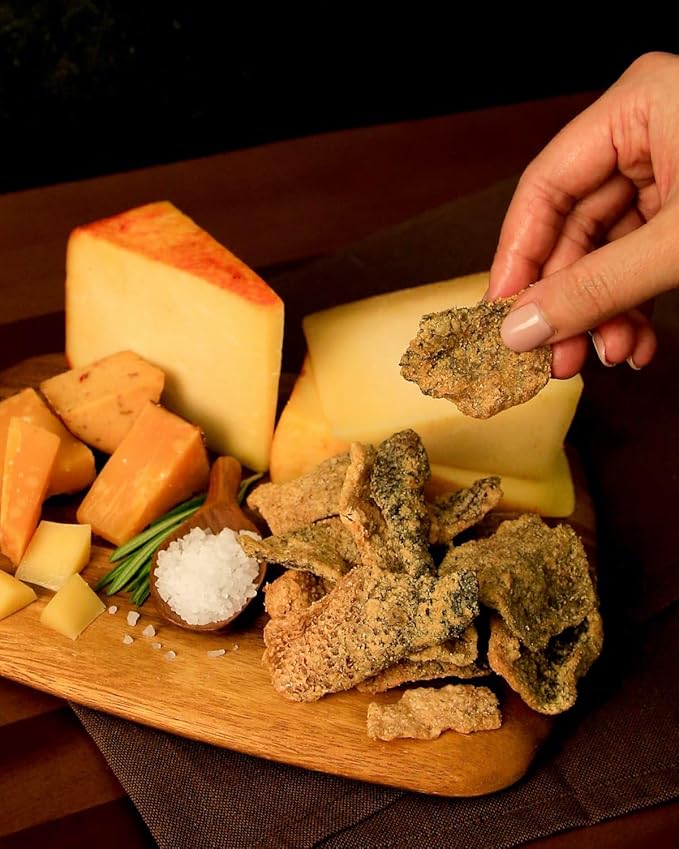 IRVINS Smoked Cheese Salmon Skin Chips Crisps | Premium Hand Cooked | Halal | High Protein | Keto-Friendly | 2.8 oz (Pack of 3)