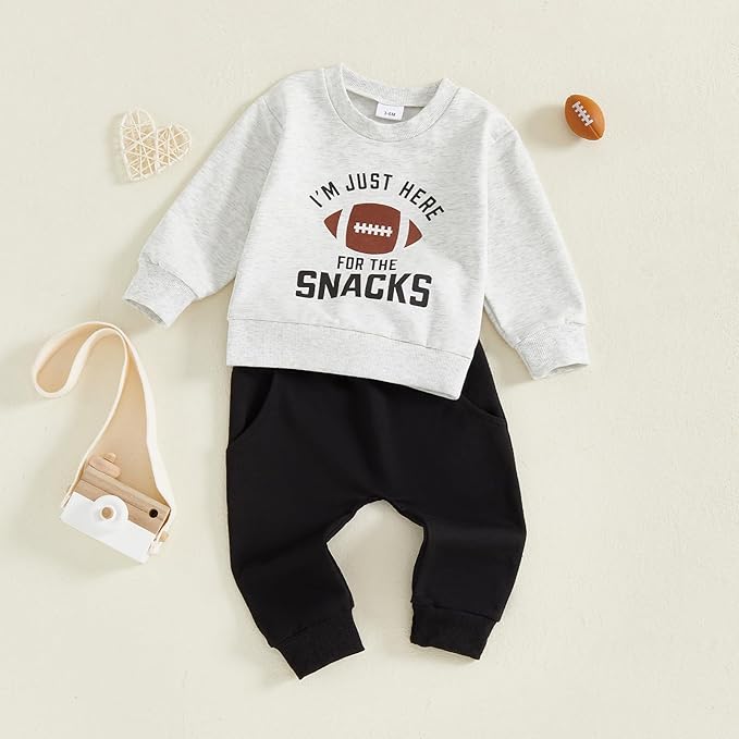 CIYCUIT Toddler Baby Boy Clothes Long Sleeve Sweatshirt Pants Set Fall Winter Outfits