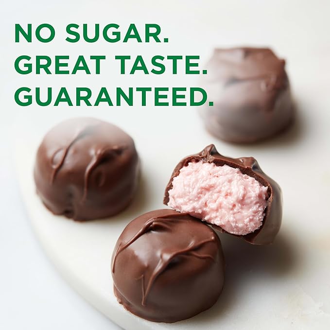 RUSSELL STOVER Sugar Free Strawberry Flavored Crème Candy, 2 oz. bag (Pack of 10)